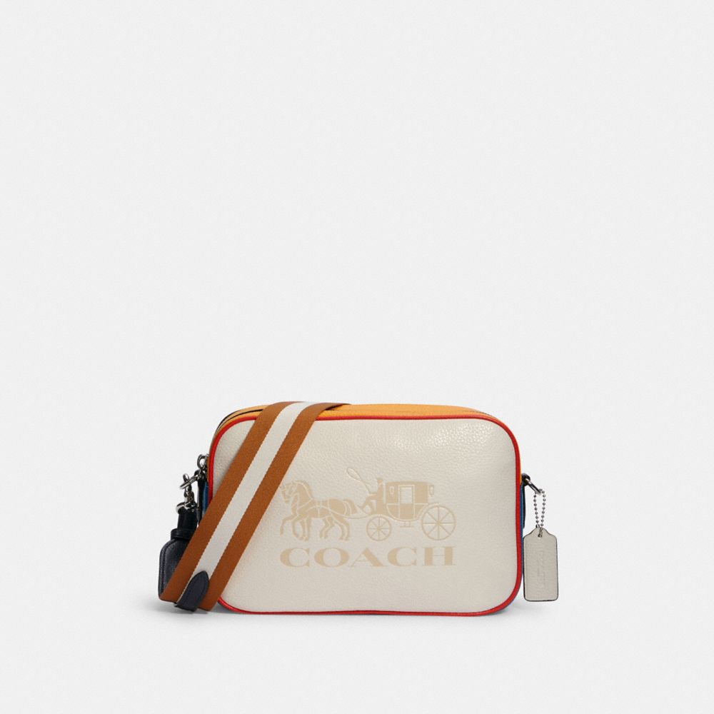 New Coach Jes Crossbody In Colorblock With Stripe