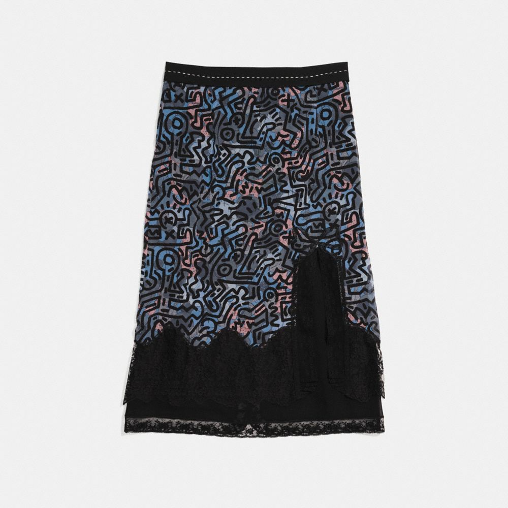 Coach X Keith Haring Long Crochet Skirt