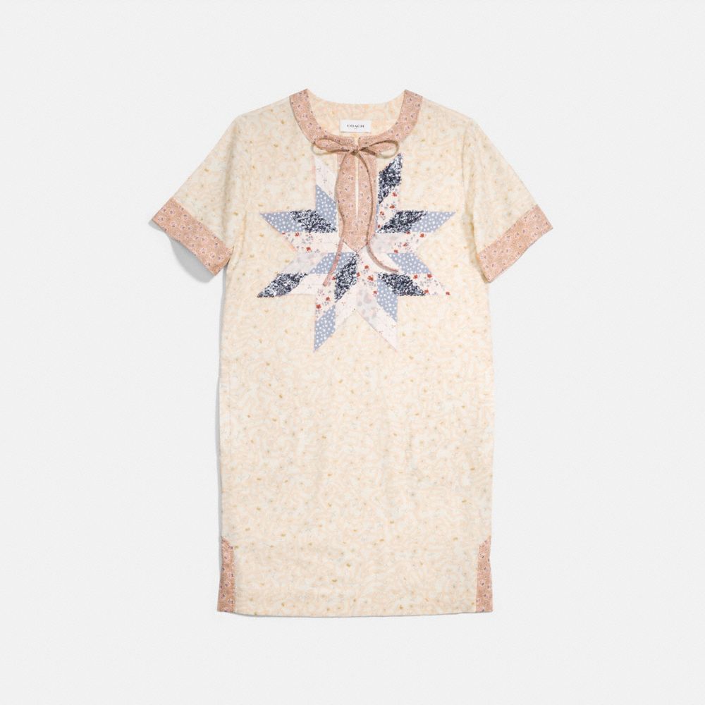 Coach X Keith Haring Quilted Patchwork T Shirt Dress