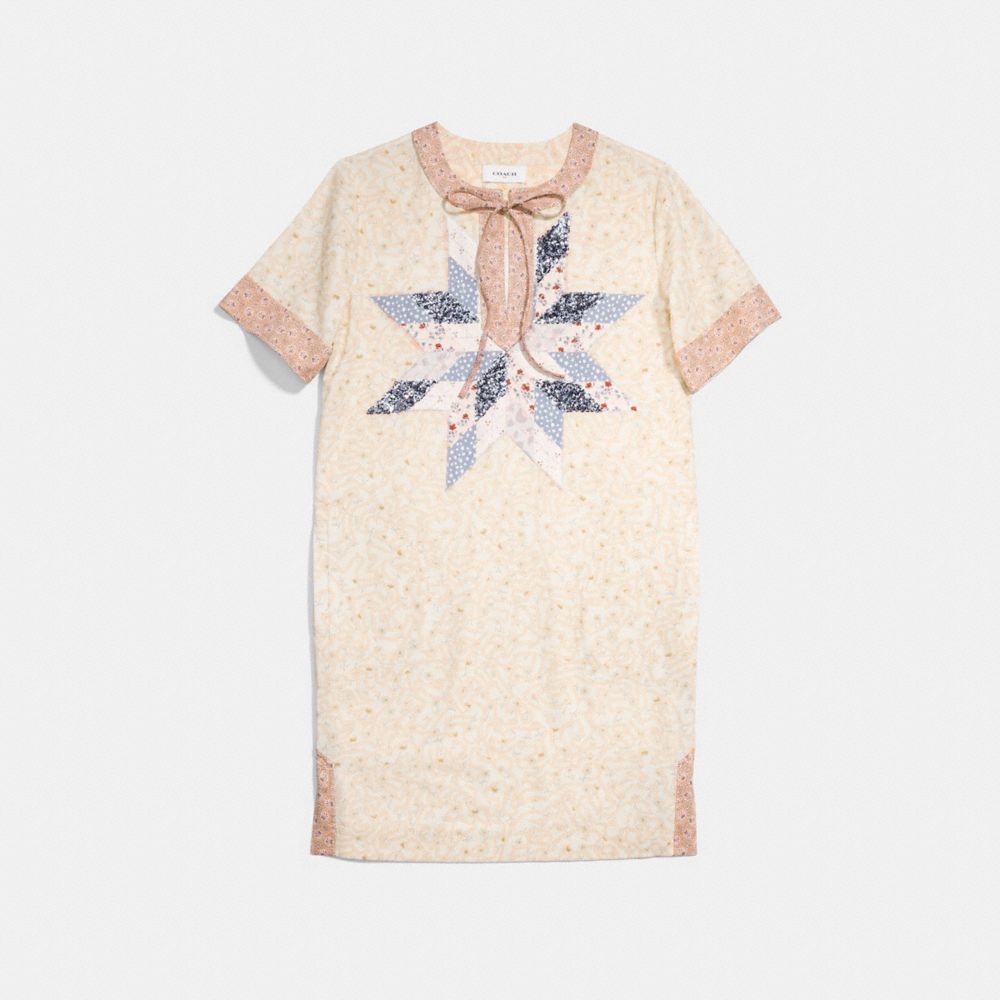 Coach X Keith Haring Quilted Patchwork T Shirt Dress