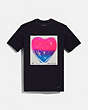 Coach X Richard Bernstein T-shirt rose et bleu Jello Heart