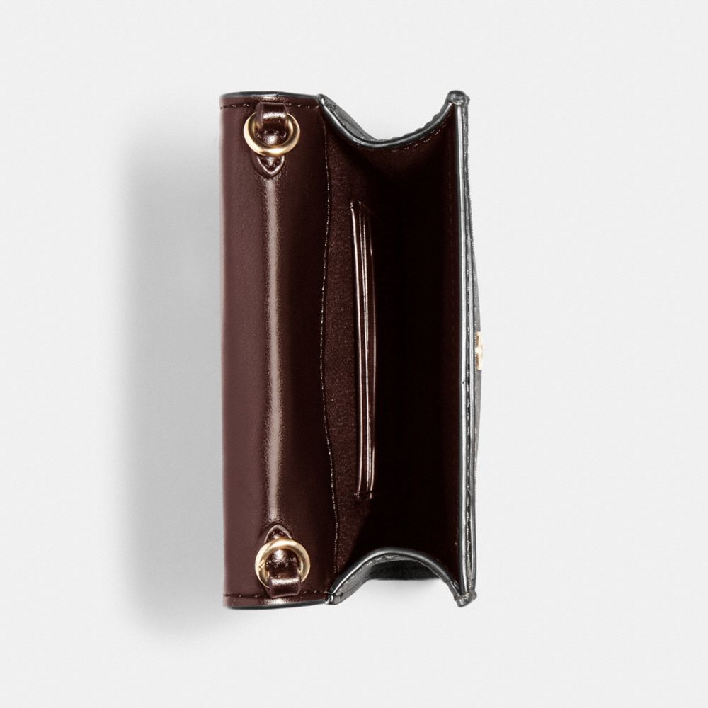 COACH®,Rachel Phone Crossbody In Signature Canvas,,Front View