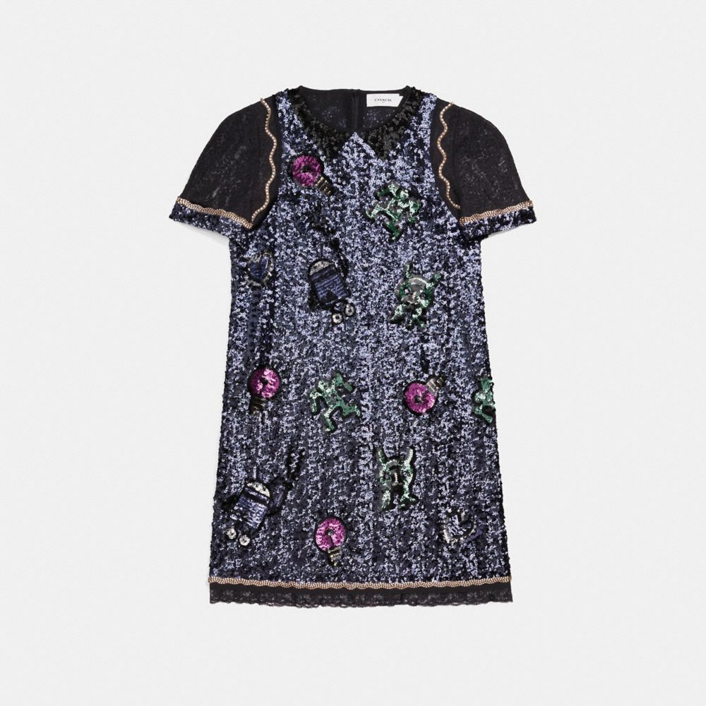 Coach X Keith Haring Embellished Shift Dress