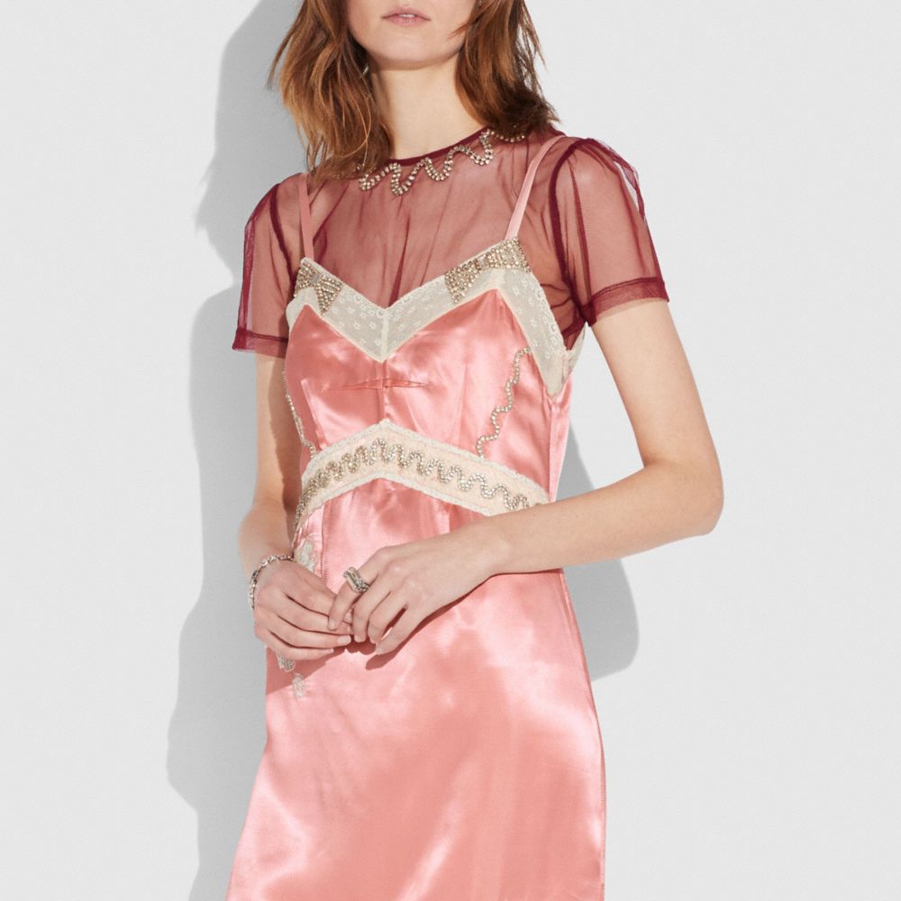 Embellished Tulle T Shirt