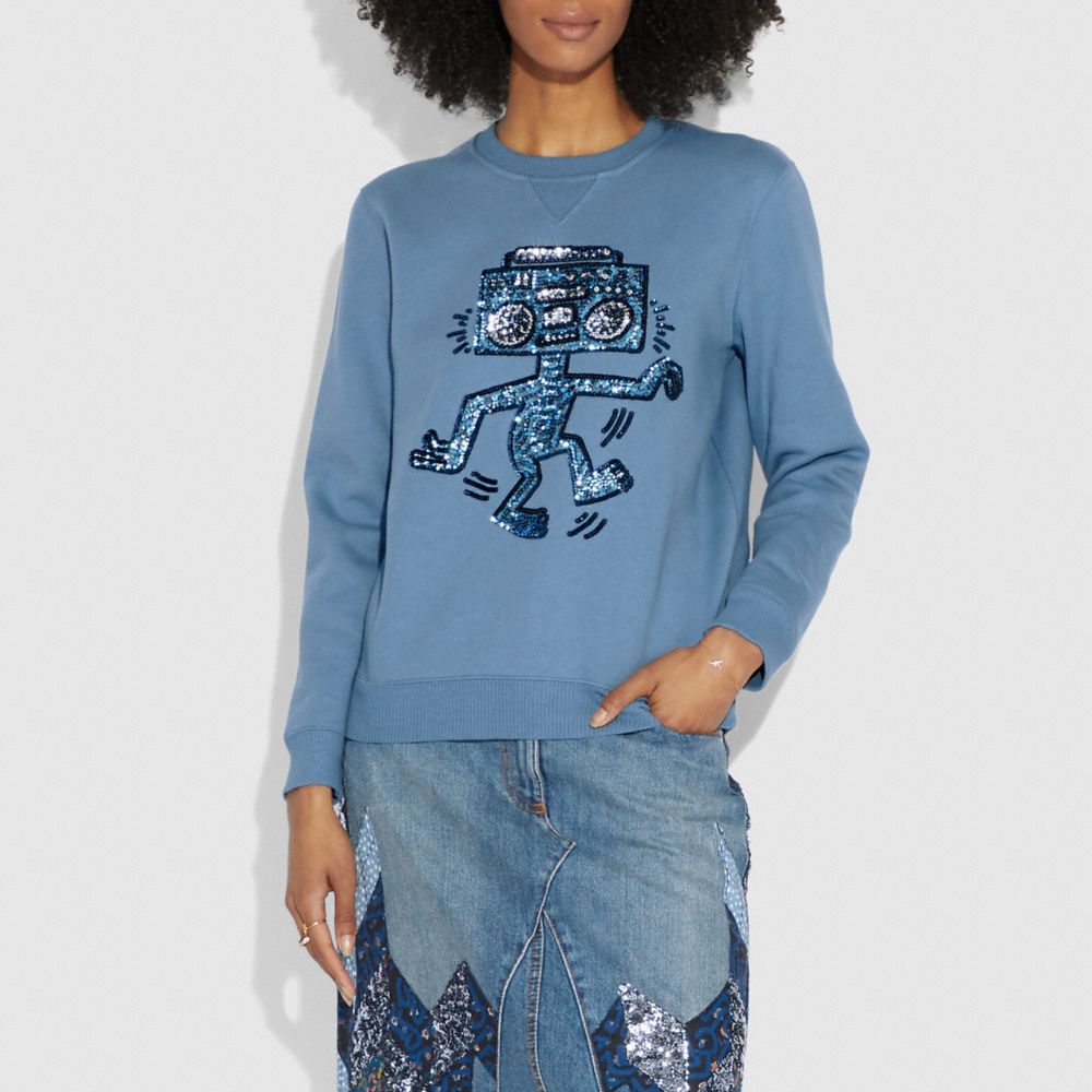 Coach X Keith Haring Embellished Sweatshirt | COACH®