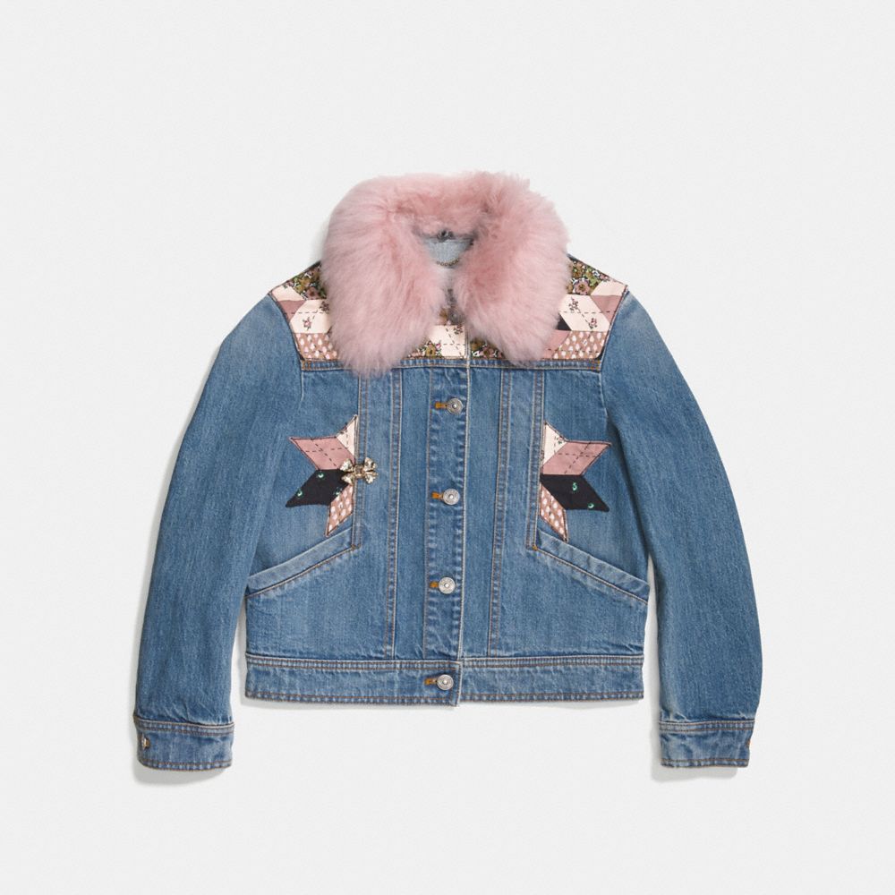Quilted Patchwork Denim Jacket
