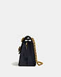 COACH®,PARKER IN COLORBLOCK SIGNATURE CANVAS,pvc,Medium,Brass/Charcoal/Midnight Navy,Angle View