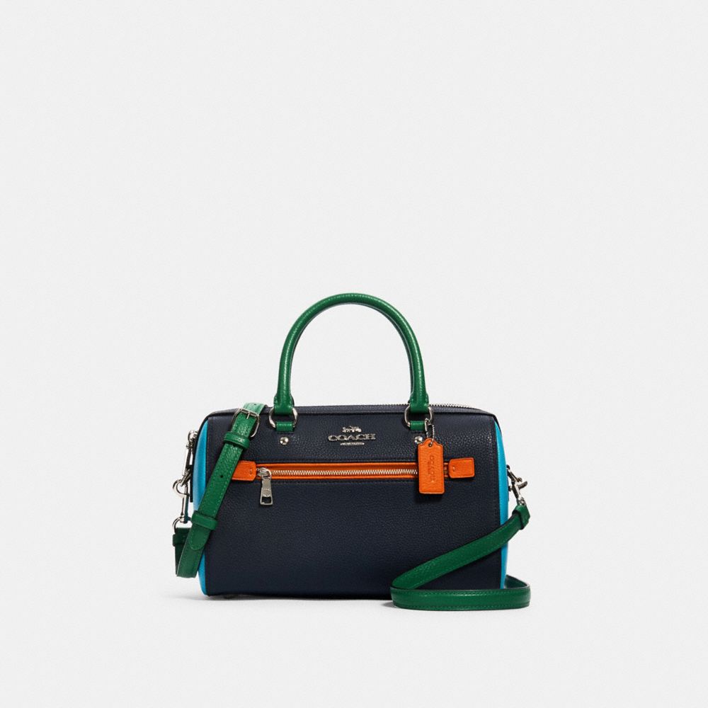 Coach rowan best sale satchel colorblock