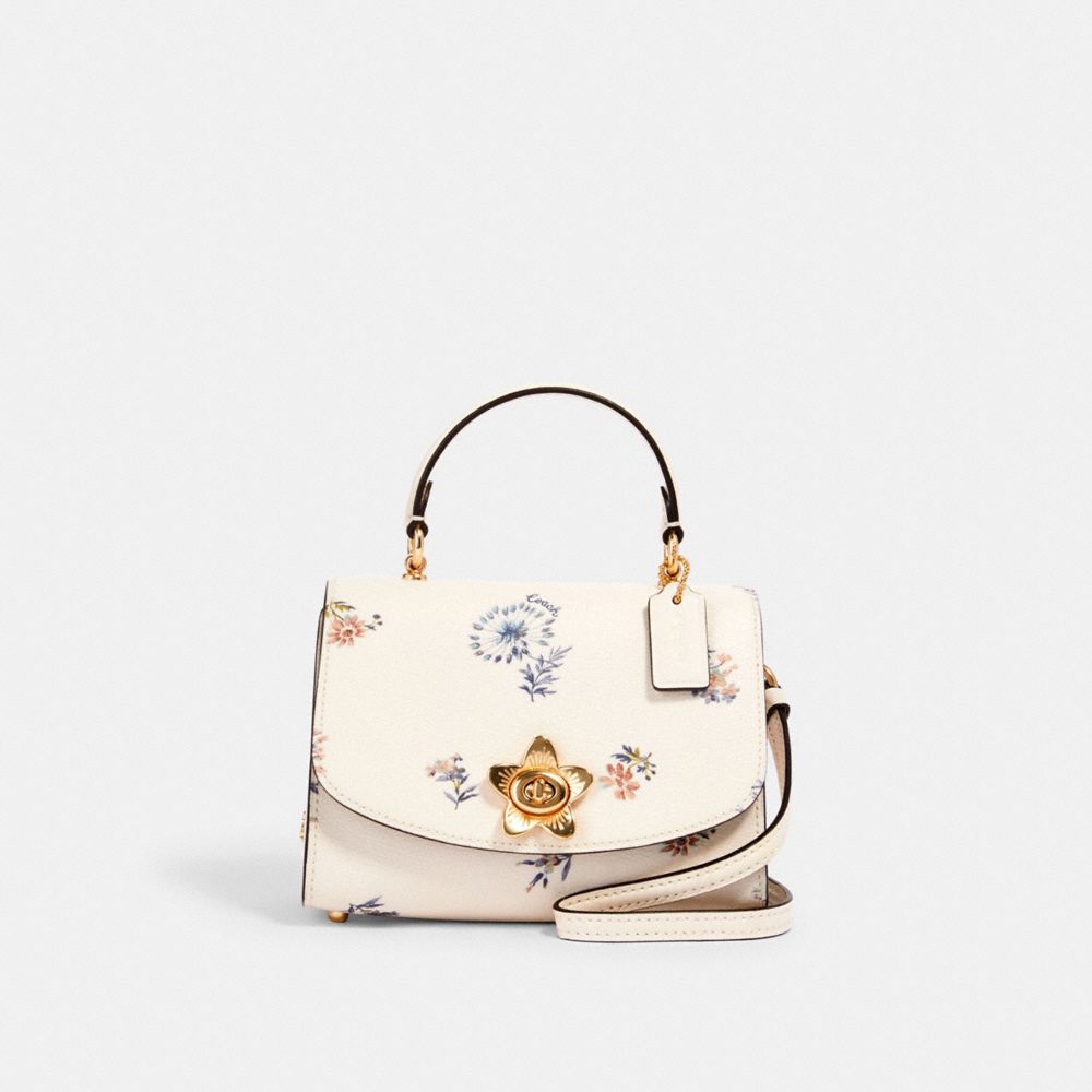 Coach Micro Tilly Top Handle Floral Crossbody