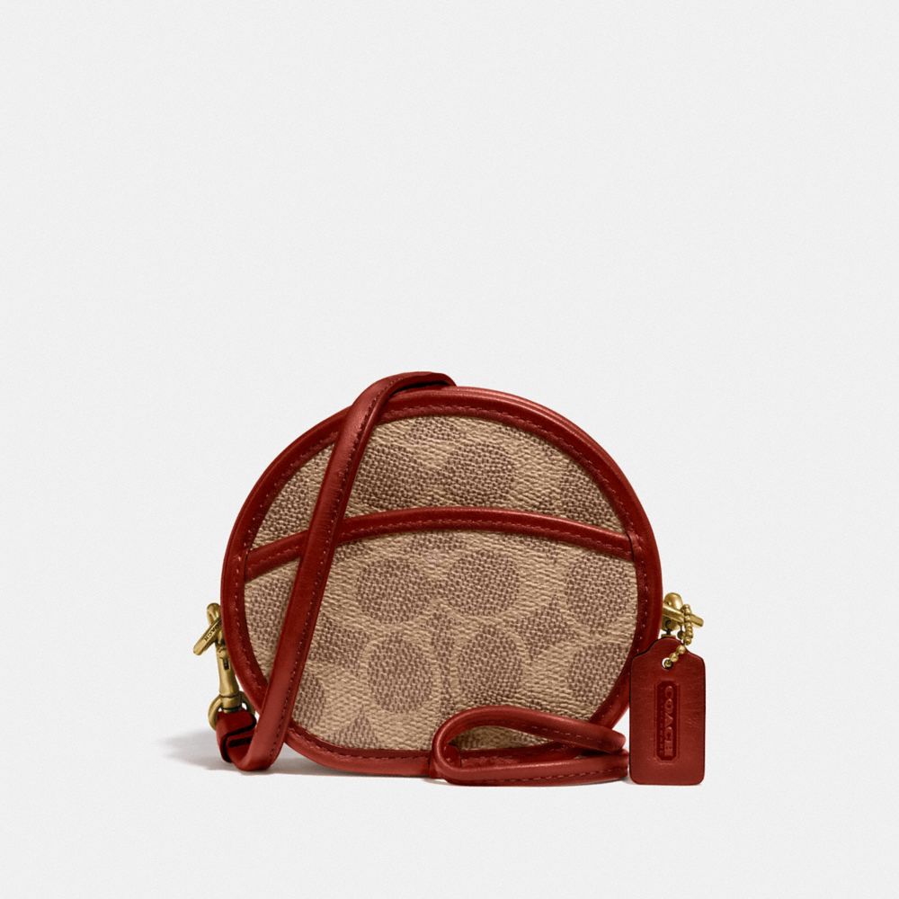 Coach round coin clearance case