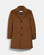 COACH®,WOOL TOP COAT,n/a,Walnut brown,Front View