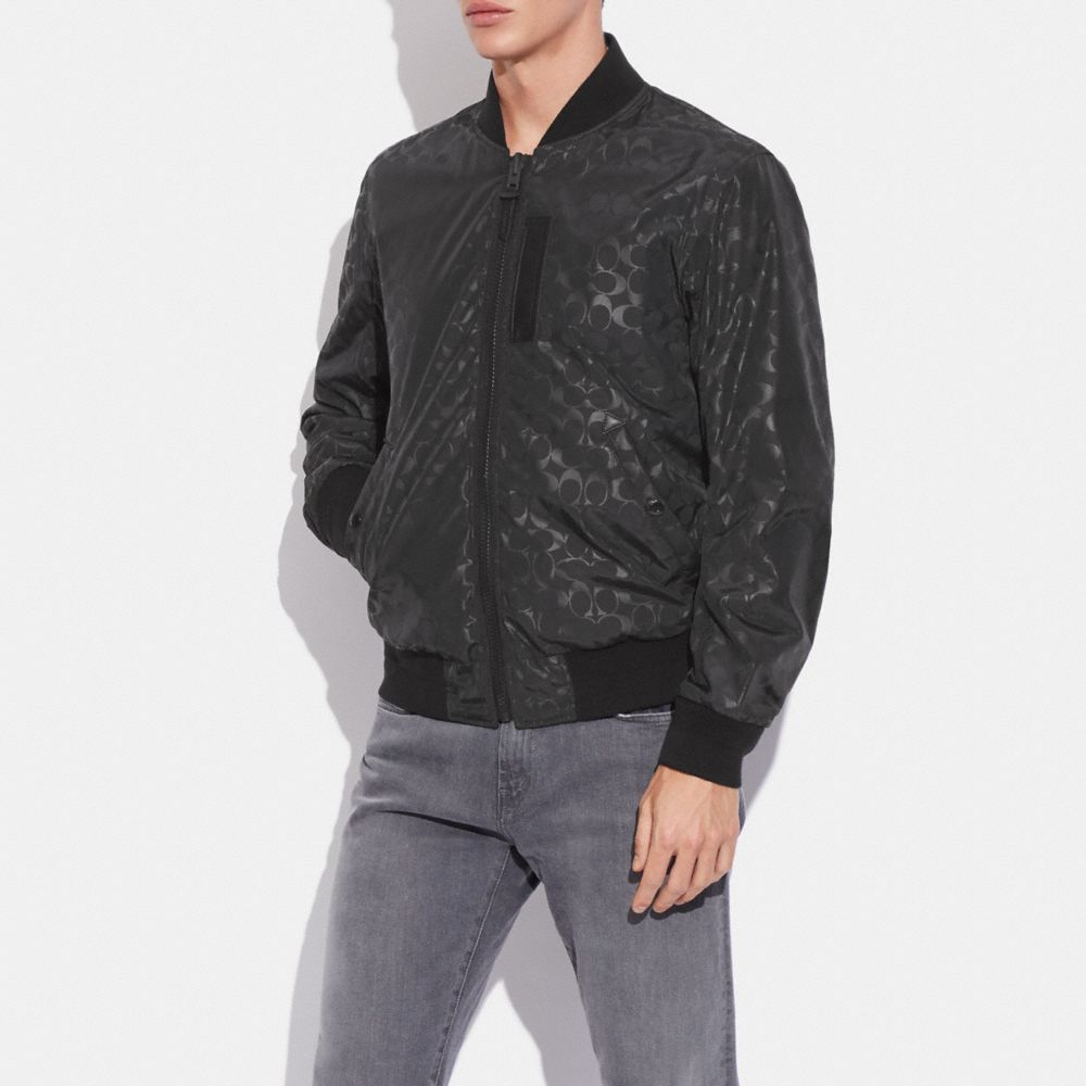 COACH® Outlet | Reversible Signature Ma 1 Jacket