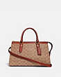 COACH®,BOND BAG IN SIGNATURE CANVAS,Coated Canvas,Brass/Tan/Rust,Front View