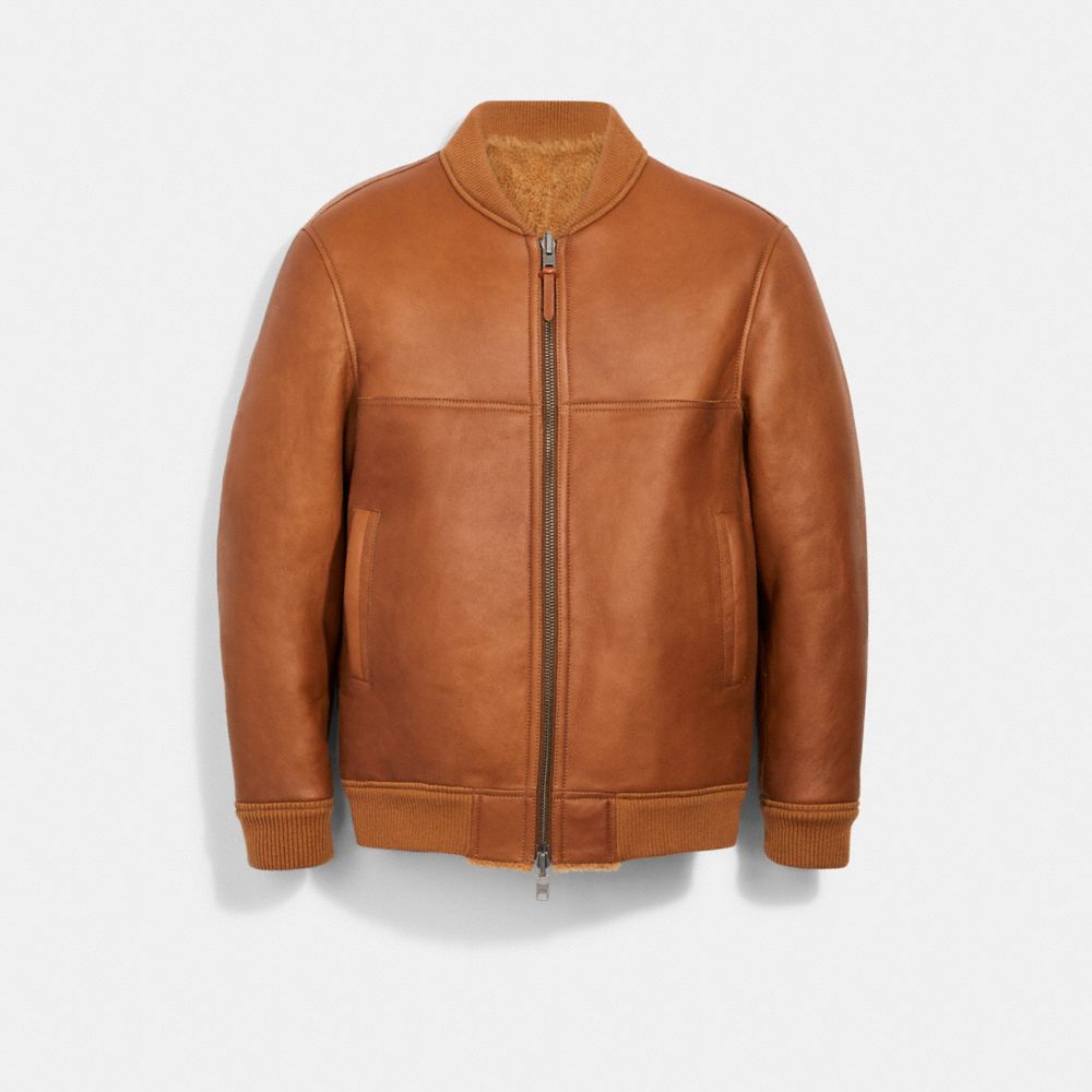 Reversible Shearling Bomber