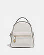 COACH®,CAMPUS BACKPACK 23,Leather,Medium,Gold/Chalk,Front View