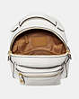 COACH®,CAMPUS BACKPACK 23,Leather,Medium,Gold/Chalk,Inside View,Top View