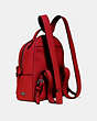 COACH®,CAMPUS BACKPACK 23,Leather,Medium,Gunmetal/Red Apple,Angle View