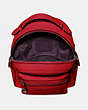 COACH®,CAMPUS BACKPACK 23,Leather,Medium,Gunmetal/Red Apple,Inside View,Top View