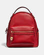 COACH®,CAMPUS BACKPACK 23,Leather,Medium,Jasper/Light Gold,Front View