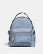 COACH®,CAMPUS BACKPACK 23,Leather,Medium,Silver/Mist,Front View