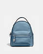 COACH®,CAMPUS BACKPACK 23,Leather,Medium,Silver/Slate,Front View