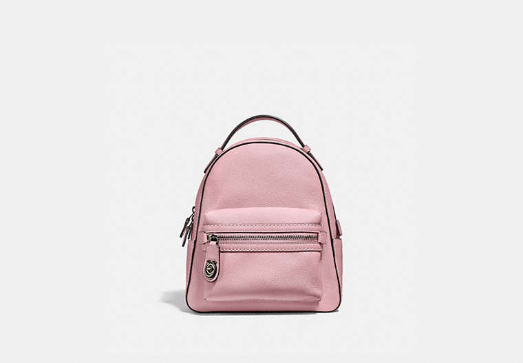 COACH®,CAMPUS BACKPACK 23,Leather,Medium,Pewter/Aurora,Front View