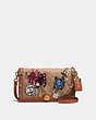 COACH®,COACH X KEITH HARING RILEY IN SIGNATURE PATCHWORK,Coated Canvas,Small,Brass/Rust,Front View