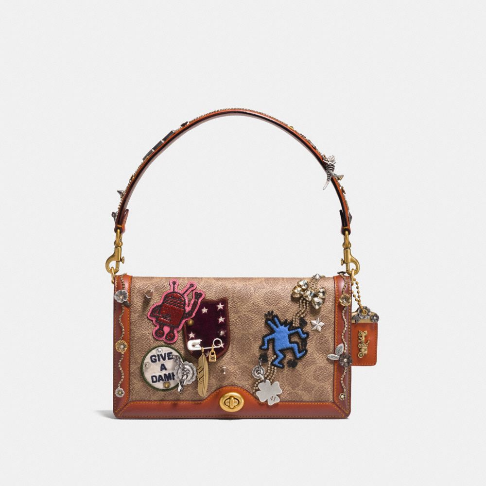 COACH®: Coach X Keith Haring Riley In Signature Patchwork