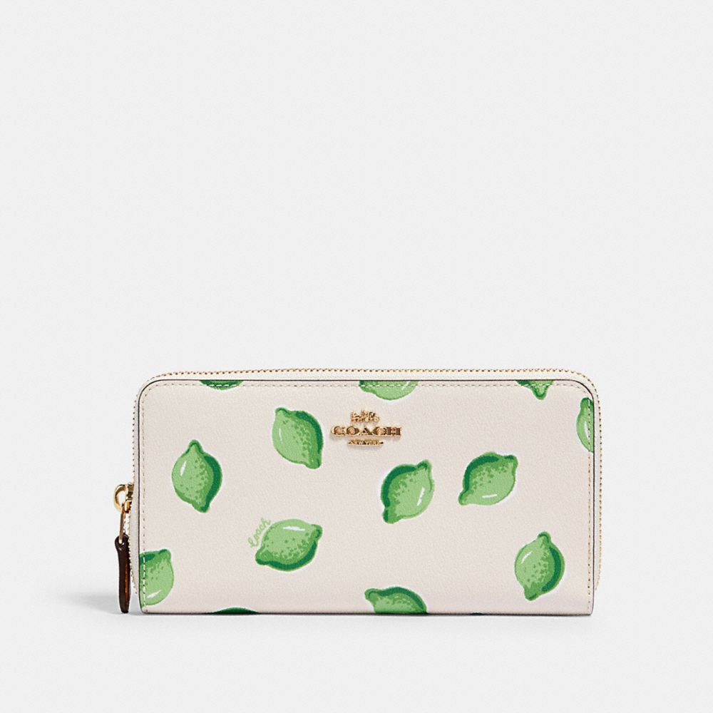 Lime discount coach wallet