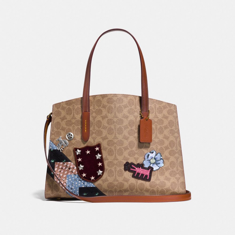 Coach X Keith Haring Charlie Carryall In Signature Patchwork | COACH®