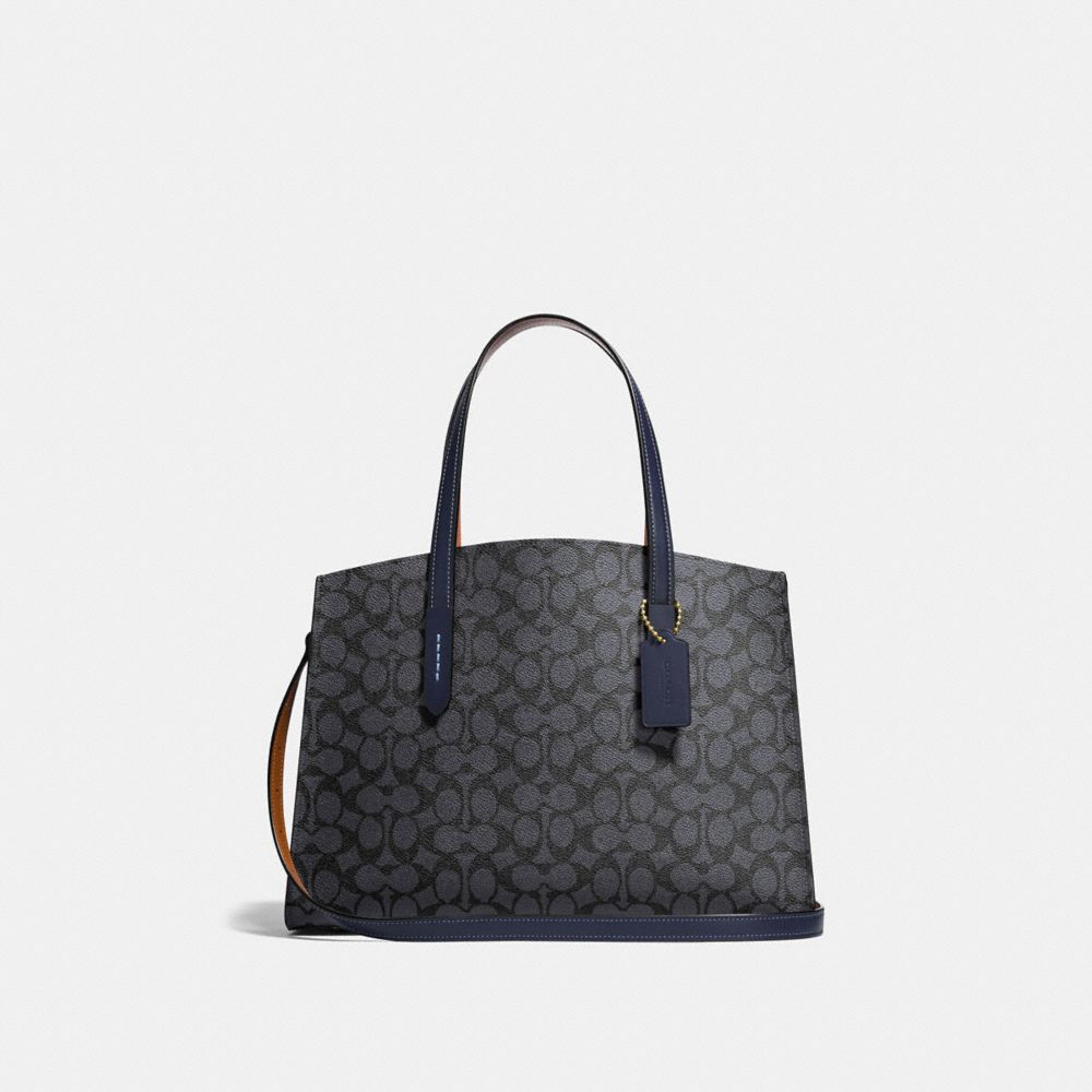 COACH Turnlock Charlie Carryall Bag in Black