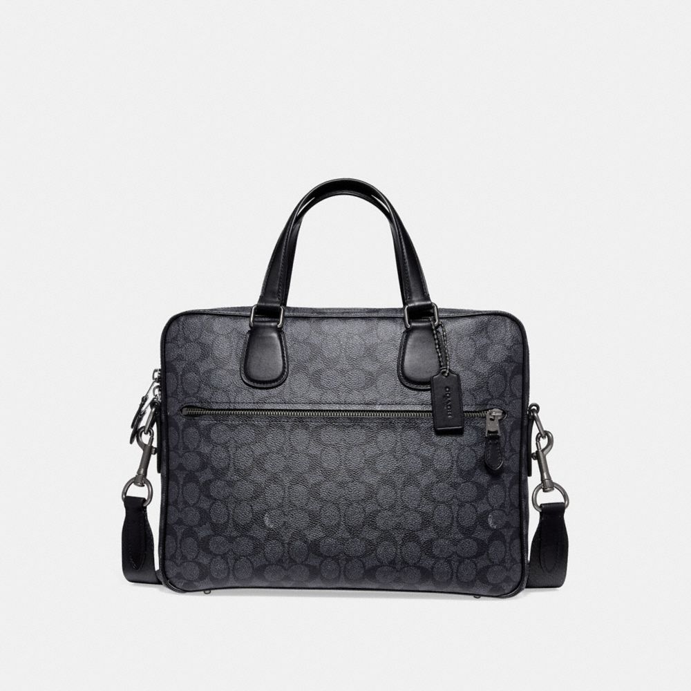 Coach Signature Hudson Commuter Bag F70181| Laptop Business Briefcase