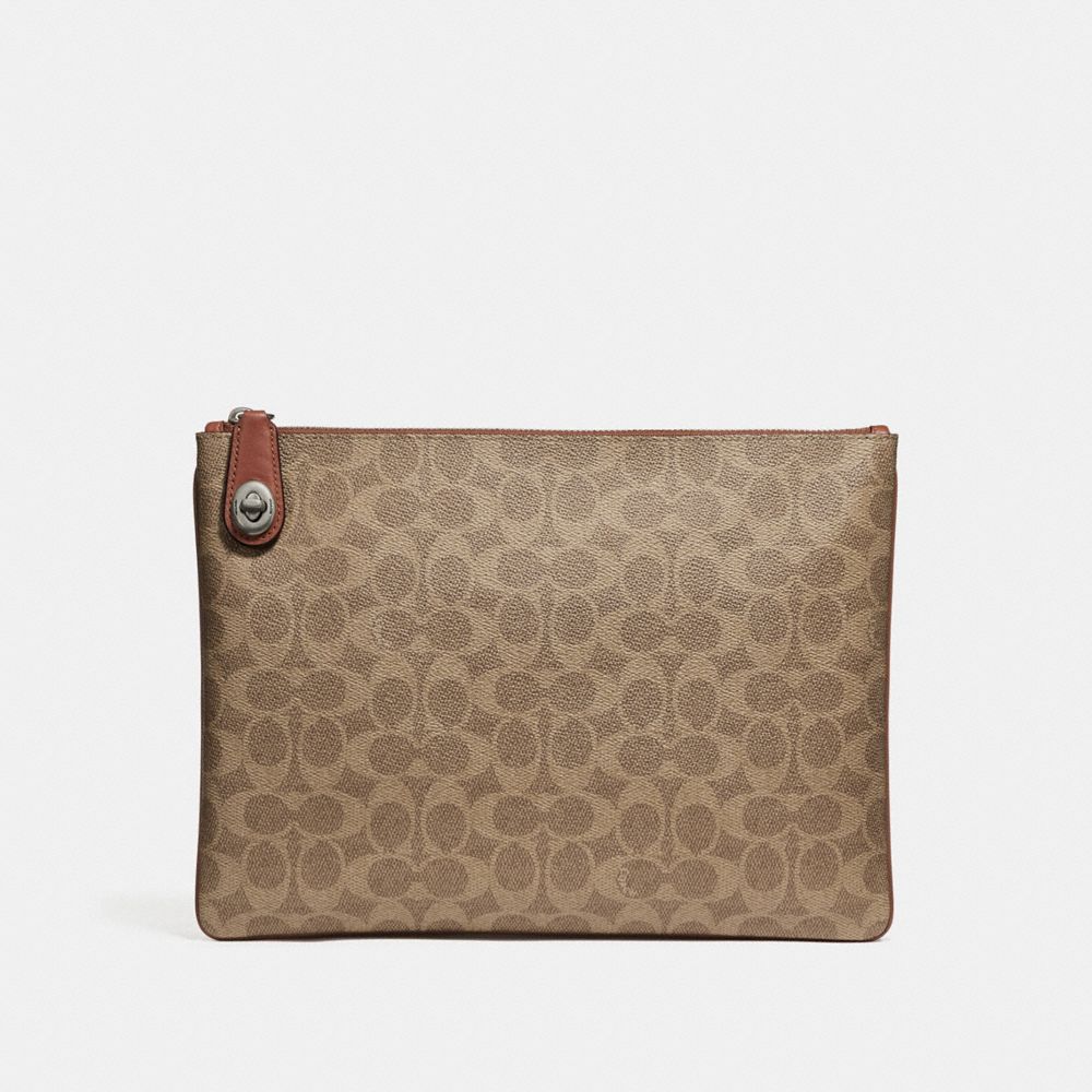 Large pouch best sale in signature canvas