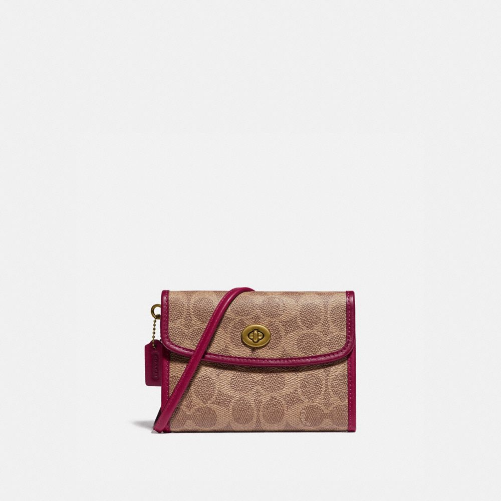 Coach best sale flap wallet