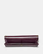 COACH®,SOFT WALLET WITH RIVETS,Leather,Brass/Oxblood,Inside View,Top View