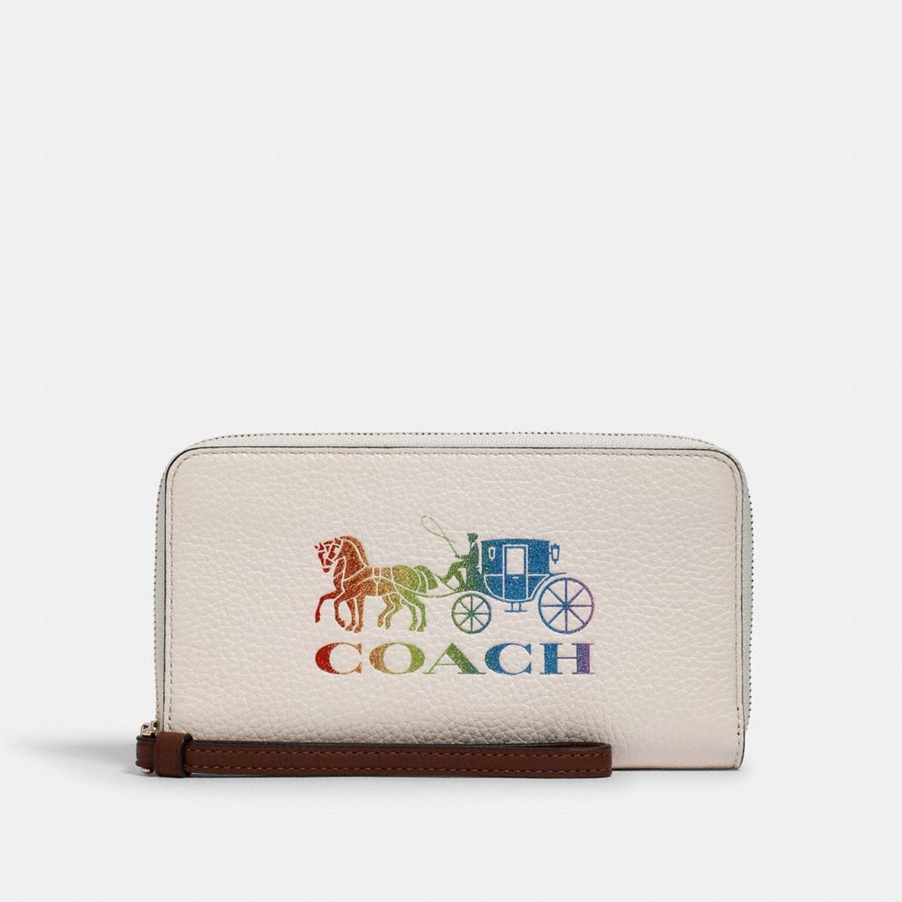 Coach outlet discount large phone wallet