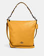 COACH®,ABBY DUFFLE,Leather,Large,QB/HONEY,Front View