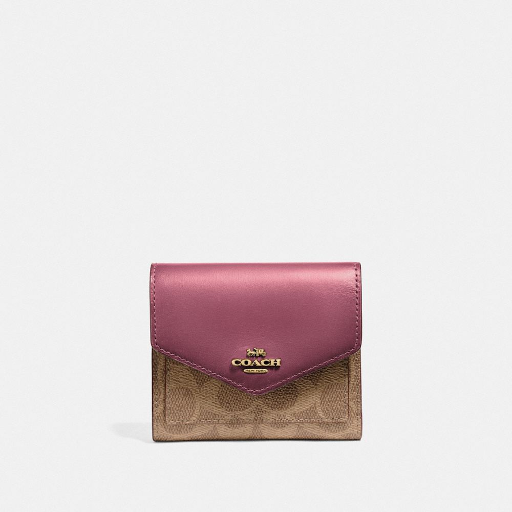 COACH® | Small Wallet In Colorblock Signature Canvas