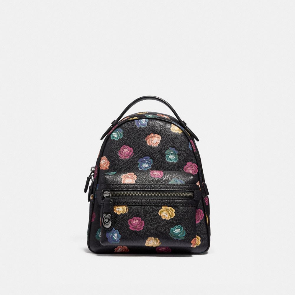 Rose print outlet backpack