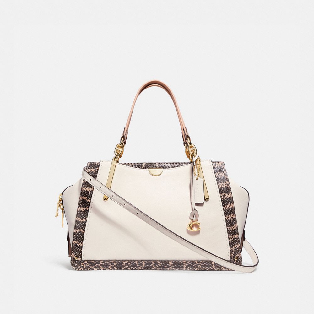 Coach white 2025 snakeskin bag