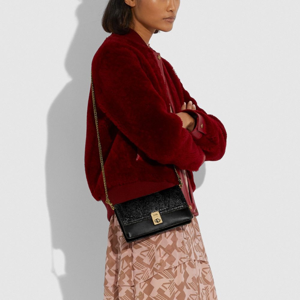 Hutton Clutch In Snakeskin