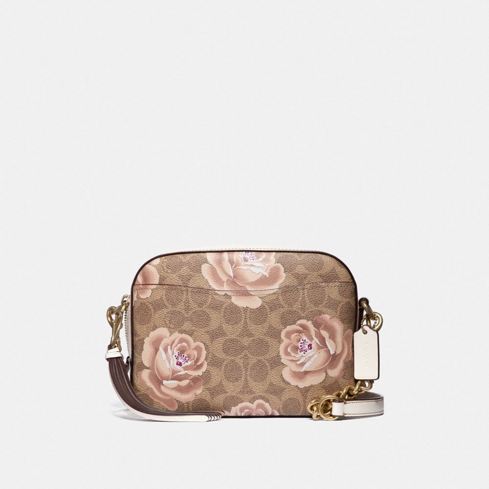 COACH Outlet Camera Bag In Signature Rose Print