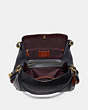 COACH®,EDIE SHOULDER BAG 31 IN SIGNATURE CANVAS,pvc,Large,Charcoal/Midnight Navy/Light Gold,Inside View,Top View