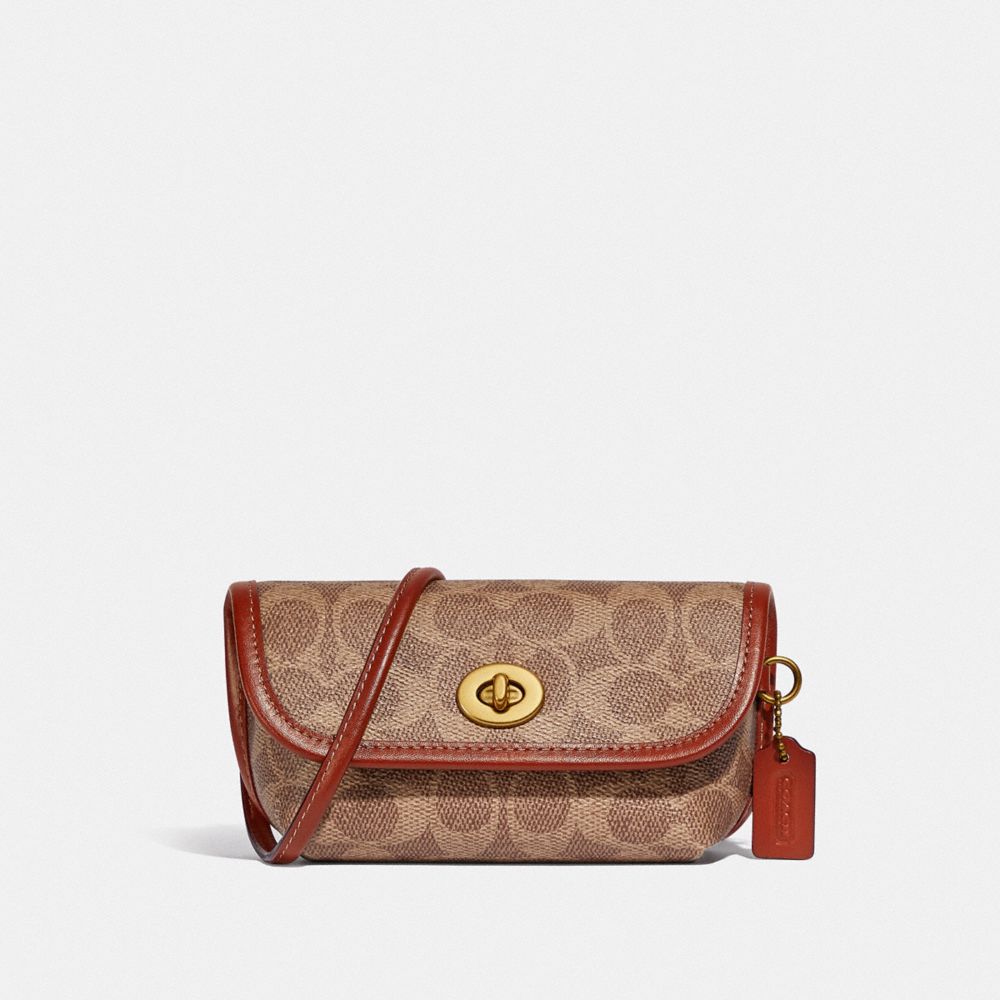 COACH Turnlock Flare Belt Bag In Signature Canvas