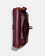 COACH®,TURNLOCK FLARE BELT BAG IN SIGNATURE CANVAS,pvc,Brass/Tan/Rust,Inside View,Top View