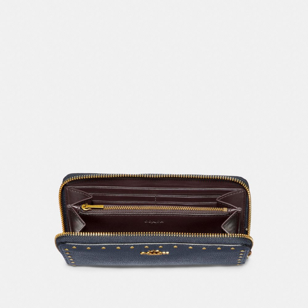 COACH® CY | Accordion Zip Wallet With Rivets