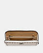 COACH®,ACCORDION ZIP WALLET WITH RIVETS,Leather,Black Copper/Chalk,Inside View,Top View