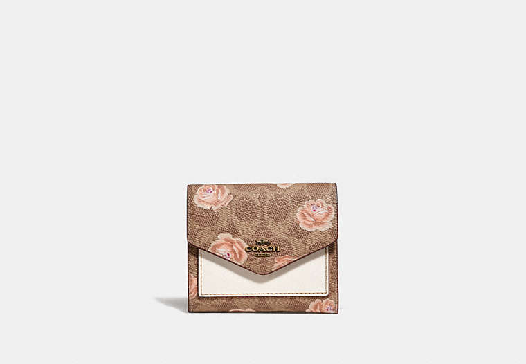 Small Wallet In Signature Rose Print