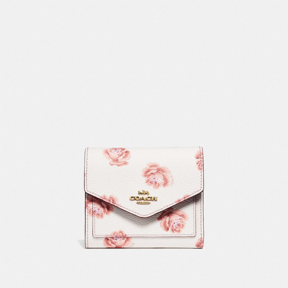 COACH®: Small Wallet With Rose Print