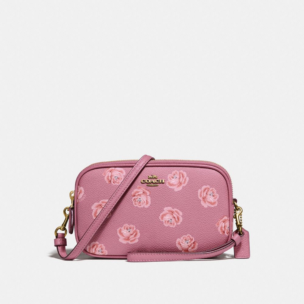 Pochette Bandoulière Sadie à Imprimé Rose